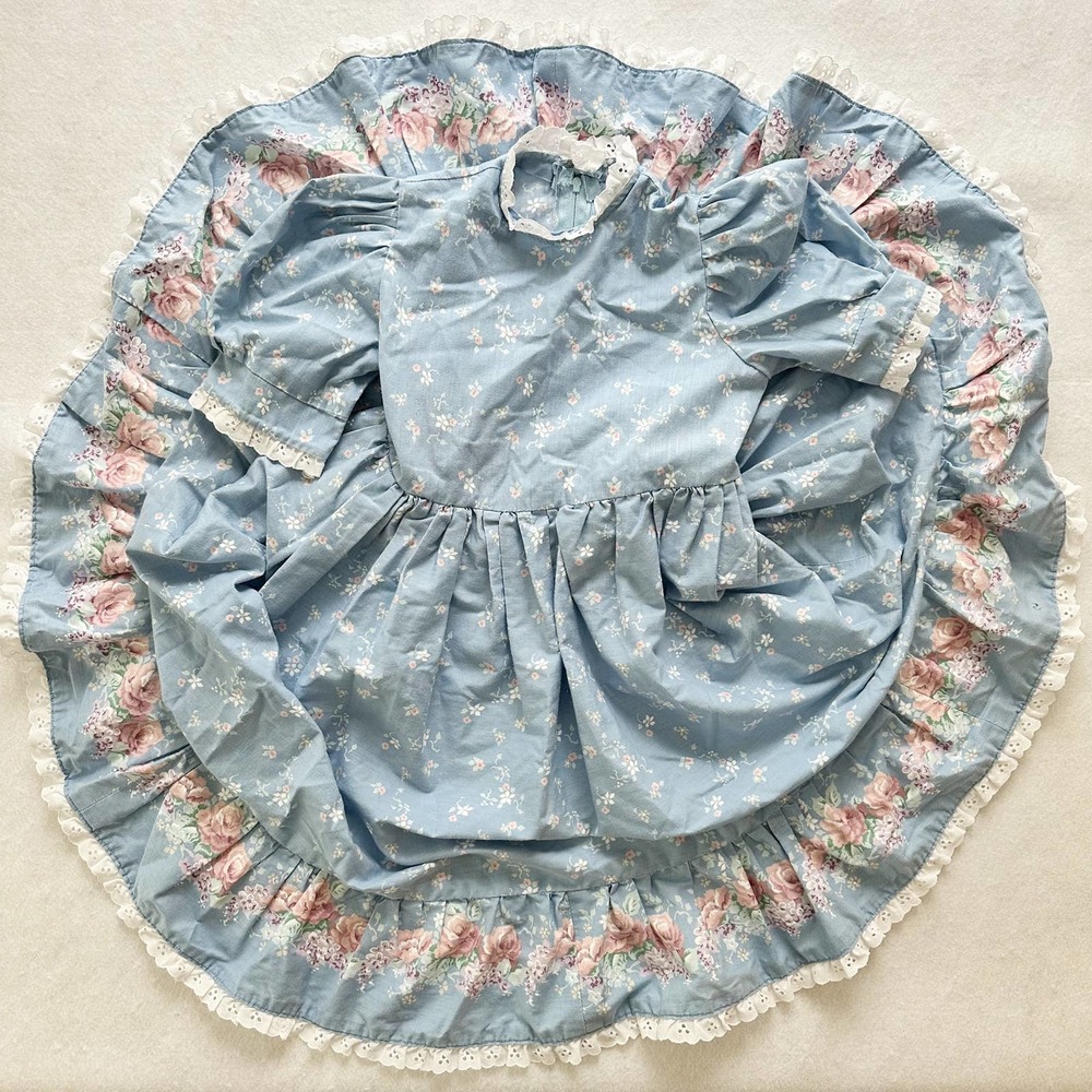 Vintage Handmade Daisy Kingdom Floral Dress